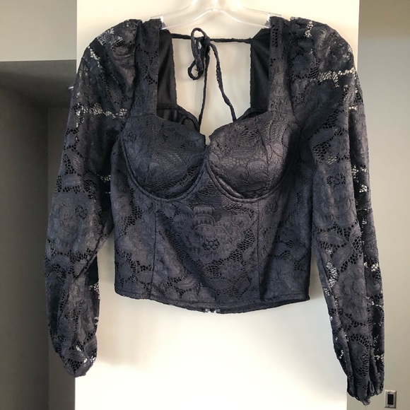 Nasty Gal Tops - NastyGal Lace Crop-top